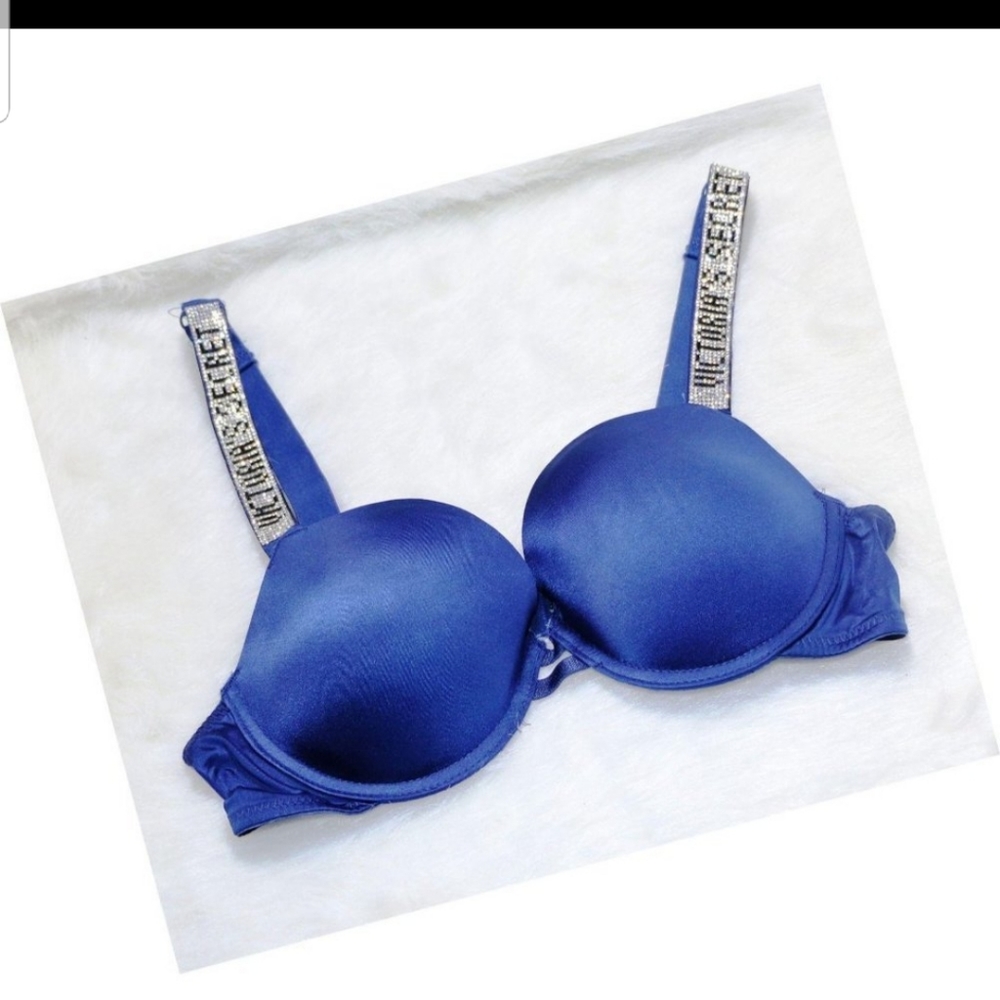 VERY SEXY Shine Straps Rhinestone Push-Up Bra